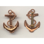 New Old Stock Copper Ship's Anchor & Rope Pin