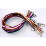 Mixed Adjustable Silk Necklaces 3mm