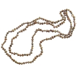 Freshwater Potato Pearl Bead Necklace Iridescent Copper