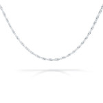 Sterling Silver Chain - Singapore 24" 2mm