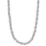 Sterling Silver Chain - Rope 20" 2mm