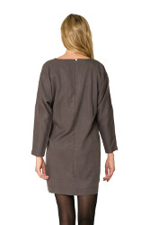 Size M Mo:vint Charcoal Dolman Dress